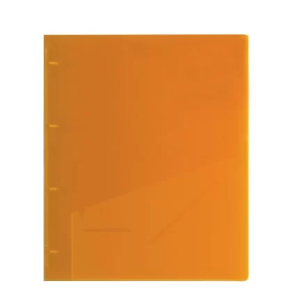 Πορτοκαλί Ντοσιέ P.P. Α4 με 4 D κρίκους ράχη 3cm