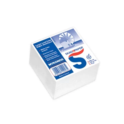 Skag Κύβος Mykonos 700 φύλλα 9x9cm Χωρίς Κόλλα Λευκό