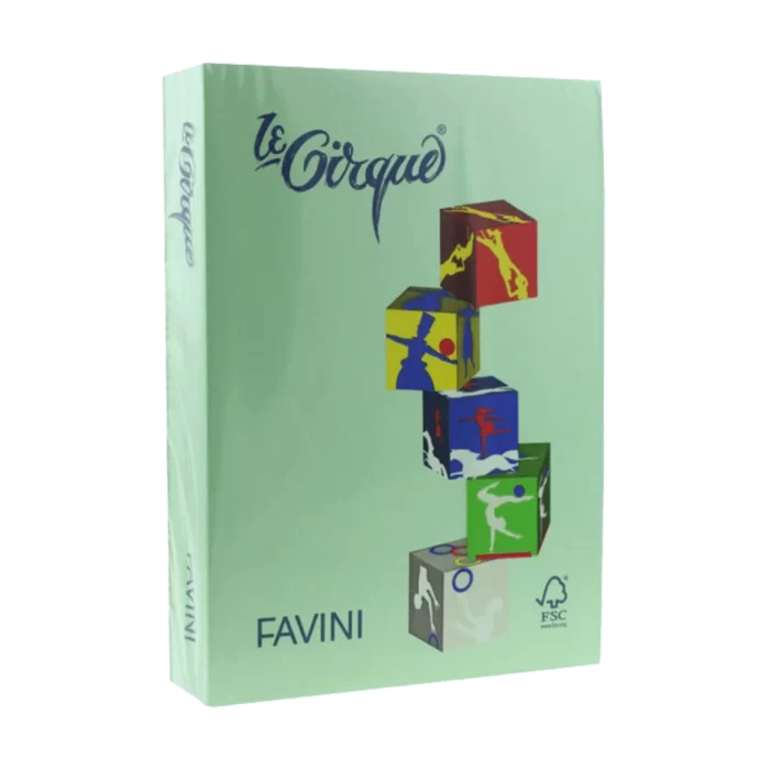 FAVINI ΧΑΡΤΙ Α4 160gr ΠΡΑΣΙΝΟ ΠΑΣΤΕΛ 250Φ.