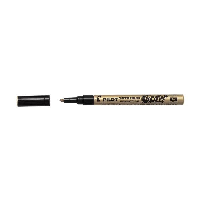 Pilot Super Color Μαρκαδόρος Ανεξίτηλος Fine 3mm Χρυσό