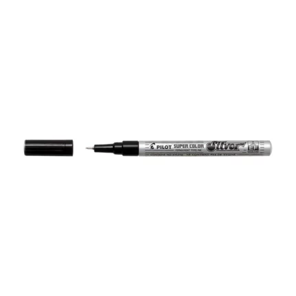 Pilot Super Color Μαρκαδόρος Ανεξίτηλος Extra Fine 1.0mm Ασημί