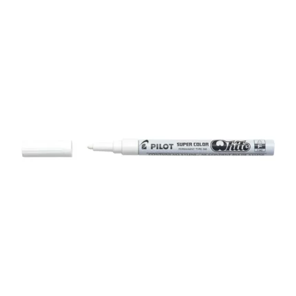 Pilot Super Color Μαρκαδόρος Ανεξίτηλος Fine 3mm Λευκό