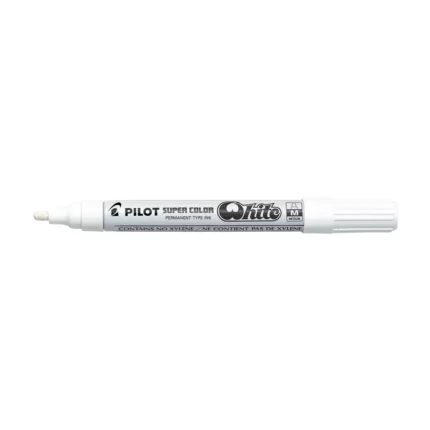 Pilot Super Color Μαρκαδόρος Ανεξίτηλος Medium 4.5mm Λευκό