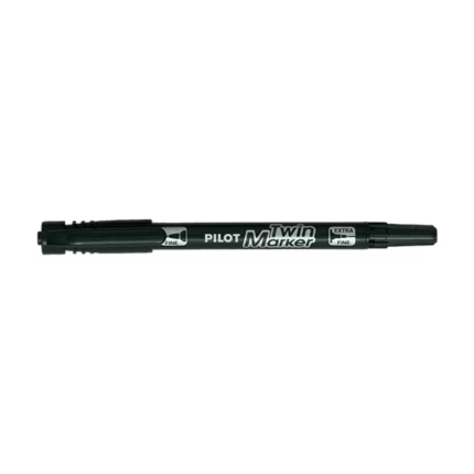 Pilot Twin Marker Μαρκαδόρος Ανεξίτηλος 0.8 / 2.0mm Μαύρο