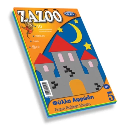 Skag Αφρώδες Μπλοκ Zazoo No 5 Πολύχρωμο 20x30cm 3mm 10φύλλα