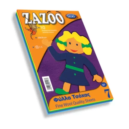 Skag Αφρώδες Μπλοκ Zazoo No 7 Πολύχρωμο 20x30cm 3mm 10φύλλα
