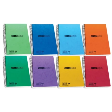 Skag Σπιράλ Τετράδιο Ριγέ 17x25 2Θ Basic (Διάφορα Σχέδια/Χρώματα)