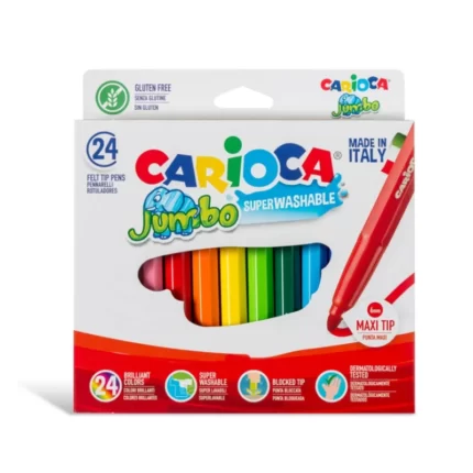 ΜΑΡΚΑΔΟΡΟΙ CARIOCA ΣΕΤ JUMBO 24 χρωμ.