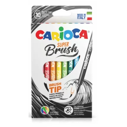 ΜΑΡΚΑΔΟΡΟΙ CARIOCA SUPER  BRUSH 10χρωμ.