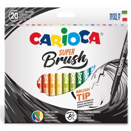 ΜΑΡΚΑΔΟΡΟΙ CARIOCA SUPER  BRUSH 20χρωμ.