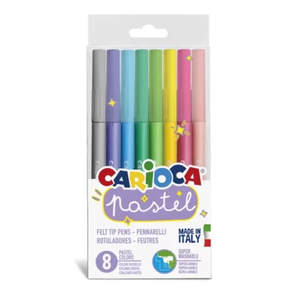 ΜΑΡΚΑΔΟΡΟΙ CARIOCA ΠΑΣΤΕΛ 8 χρωμ.