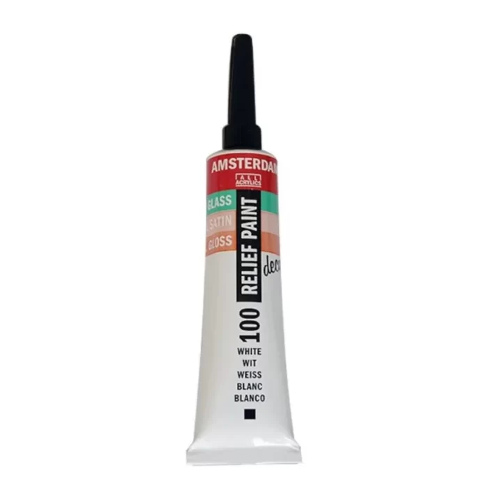 TALENS AMSTERDAM RELIEF PAINT 20ml (περίγραμμα) WHITE No 100