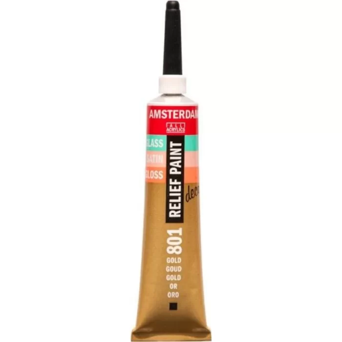 TALENS AMSTERDAM RELIEF PAINT 20ml (περίγραμμα) GOLD No 801