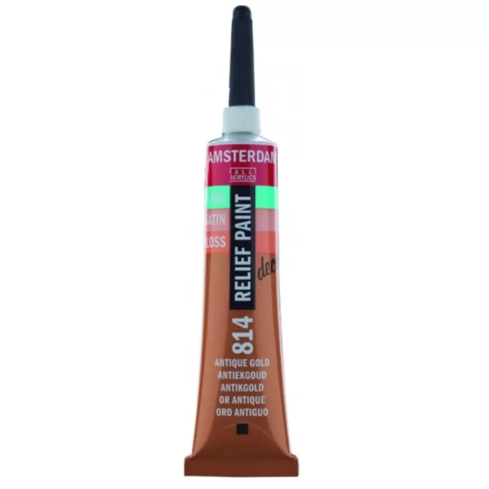 TALENS AMSTERDAM RELIEF PAINT 20ml (περίγραμμα) ANTIQUE GOLD No 814