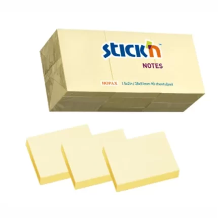 ΧΑΡΤΑΚΙΑ Stick'N ΚΙΤΡΙΝΑ 38Χ50 100Φ ΣΕΤ 3τεμ.