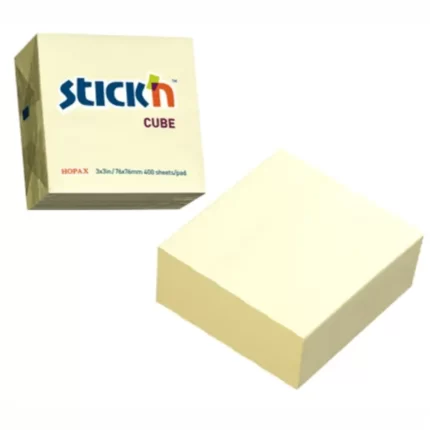 ΧΑΡΤΑΚΙΑ Stick'N ΚΥΒΟΣ ΚΙΤΡΙΝΟΣ 76Χ76 400Φ