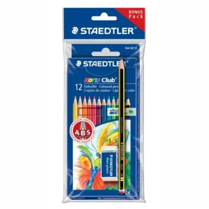 ΚΡΑΓΙΟΝ ΞΥΛΙΝΑ STAEDTLER ΤΩΝ 12 χρωμ. ΜΕ ΔΩΡΟ