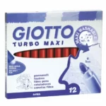 ΜΑΡΚΑΔΟΡΟΙ GIOTTO JUMBO TURBO MAXI 12 ΤΕΜ ΜΟΝΟΧΡΩΜΟΙ