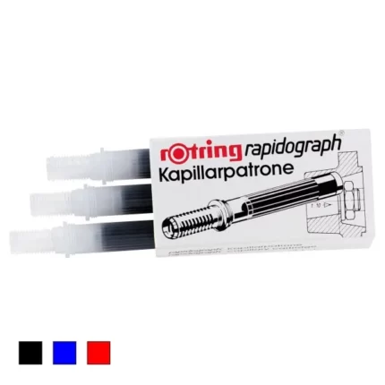 ΑΜΠΟΥΛΕΣ ROTRING ΡΑΠΙΤΟΓΡΑΦΟΥ ΜΑΥΡΕΣ