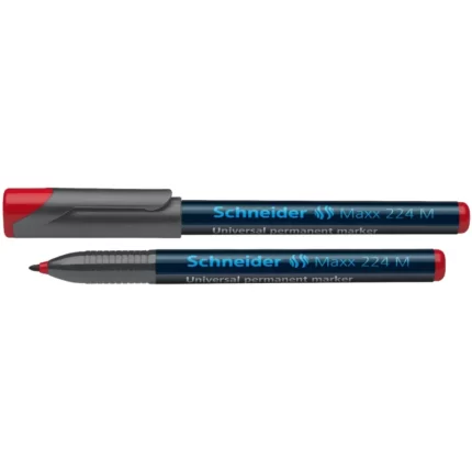 ΜΑΡΚΑΔΟΡΟΙ SCHNEIDER ΔΙΑΦΑΝΕΙΩΝ 1.0mm Μ MAXX 224 PERMANENT ΚΟΚΚΙΝΟ