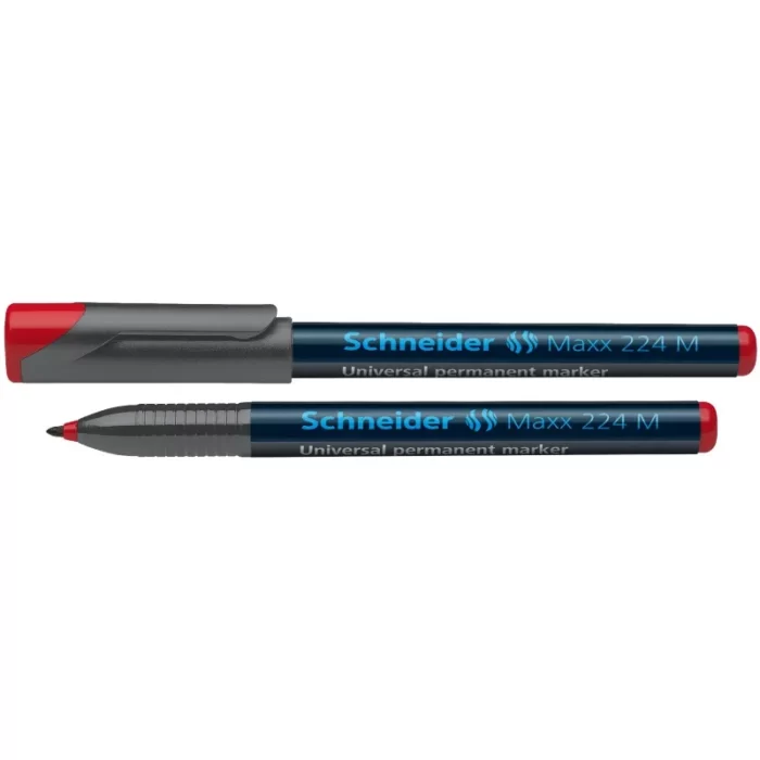 ΜΑΡΚΑΔΟΡΟΙ SCHNEIDER ΔΙΑΦΑΝΕΙΩΝ 1.0mm Μ MAXX 224 PERMANENT ΚΟΚΚΙΝΟ