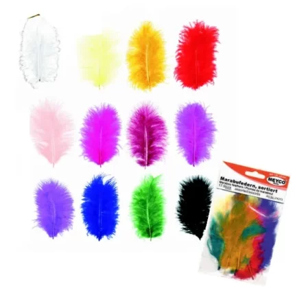 ΠΟΥΠΟΥΛΑ 10-12CM /17ΤEM MARABOU MIX