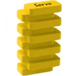 Γόμα Serve Steps Neon Κίτρινη