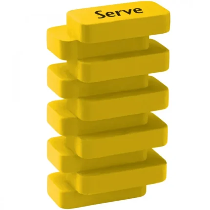 Γόμα Serve Steps Neon Κίτρινη