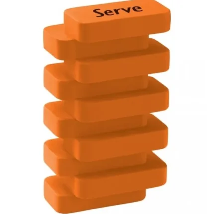 Γόμα Serve Steps Neon Πορτοκαλί