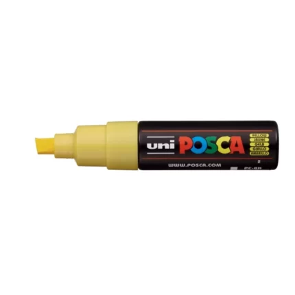 Μαρκαδόρος POSCA CHISEL TIP 8mm Κίτρινο