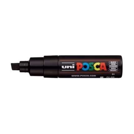 Μαρκαδόρος POSCA CHISEL TIP 8mm Μαύρο