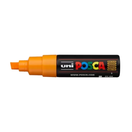 Μαρκαδόρος POSCA CHISEL TIP 8mm Ανοιχτό Πορτοκαλί
