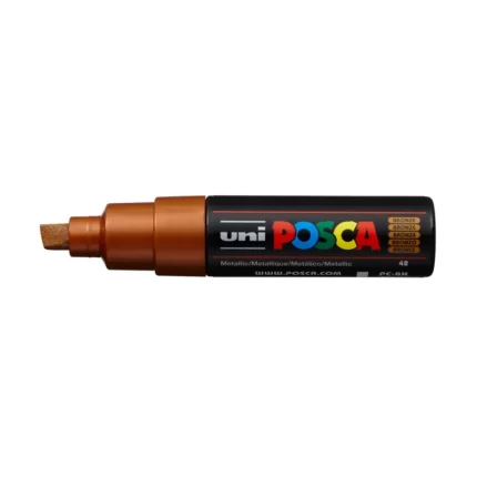 Μαρκαδόρος POSCA CHISEL TIP 8mm Μπρονζέ Μεταλλικό