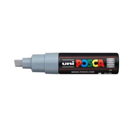 Μαρκαδόρος POSCA CHISEL TIP 8mm Γκρί