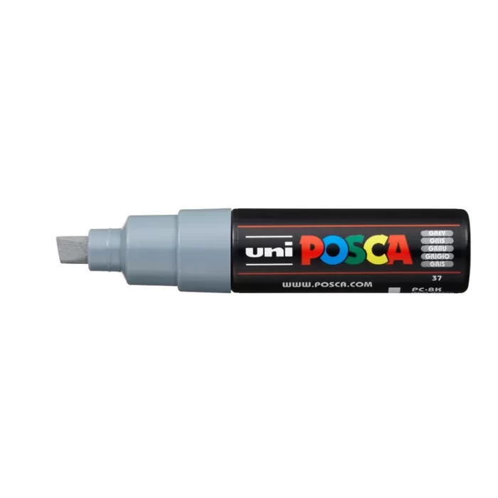 Μαρκαδόρος POSCA CHISEL TIP 8mm Γκρί
