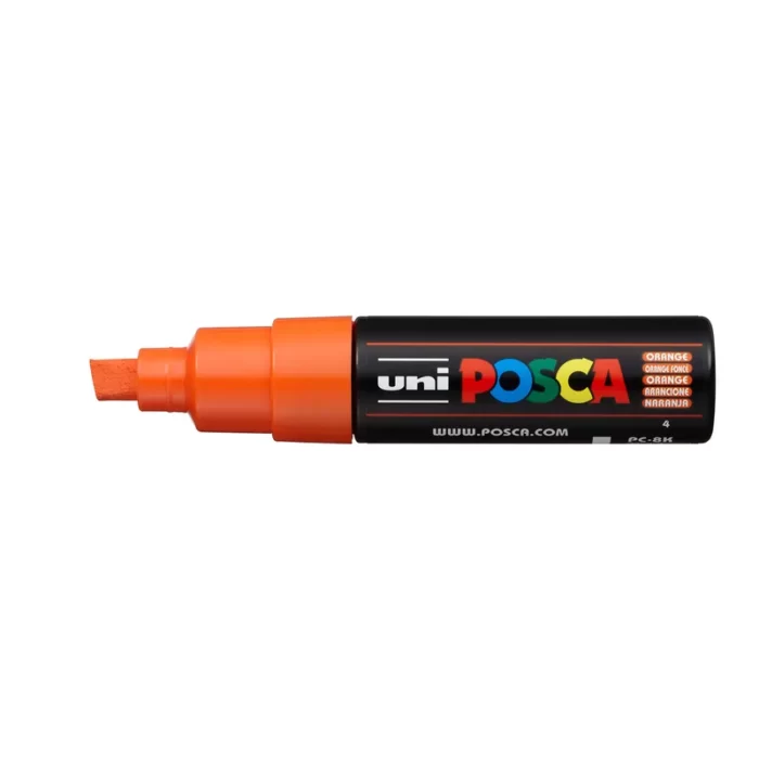 Μαρκαδόρος POSCA CHISEL TIP 8mm Πορτοκαλί