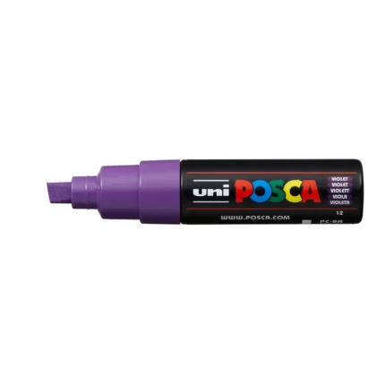 Μαρκαδόρος POSCA CHISEL TIP 8mm Βιολετί