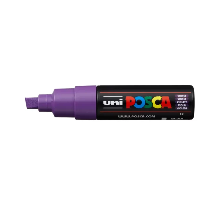 Μαρκαδόρος POSCA CHISEL TIP 8mm Βιολετί