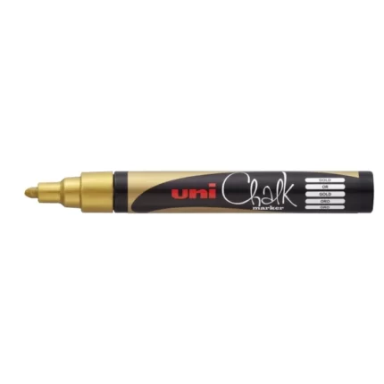 Μαρκαδόρος Uni-Ball Chalk Marker (υγρής κιμωλίας) 2.2mm Χρυσό