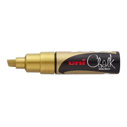 Μαρκαδόρος Uni-Ball Chalk Marker (υγρής κιμωλίας) 8mm Χρυσό