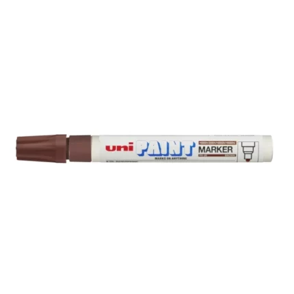 Μαρκαδόρος Uni-Ball Paint Ανεξίτηλος 2.2mm Καφέ