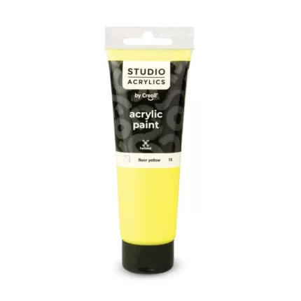 Ακρυλικά χρώματα Creall Studio 120 ml (Fluor Yellow 75)