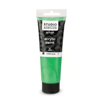 Ακρυλικά χρώματα Creall Studio 120 ml (Metallic Green 27)