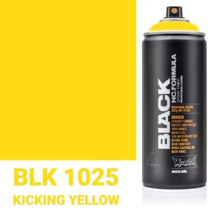 Σπρέι Graffiti Montana Black Cans 400 BLK 1025 Kicking Yellow