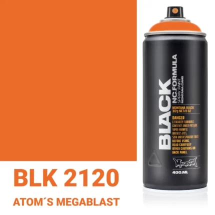 Σπρέι Graffiti Montana Black Cans 400 BLK 2120 Atom´s Megablast