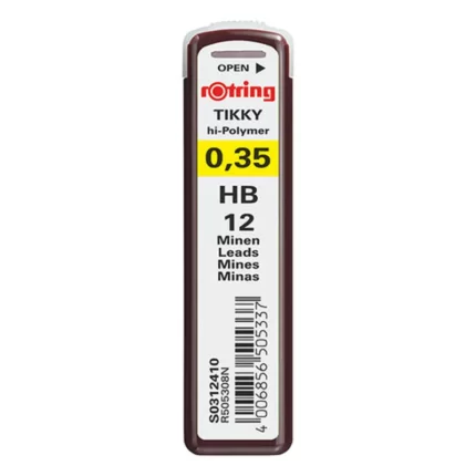 Μύτες μηχανικού μολυβιού Rotring Tikky 0.35mm HB