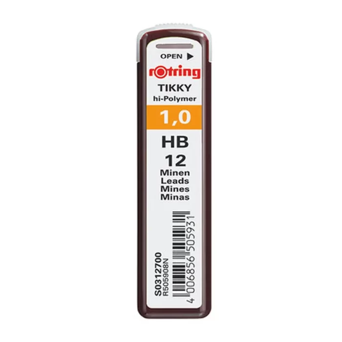 Μύτες μηχανικού μολυβιού Rotring Tikky 1.00mm HB