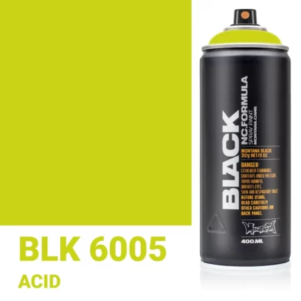 Σπρέι Graffiti Montana Black Cans 400 BLK 6005 Acid