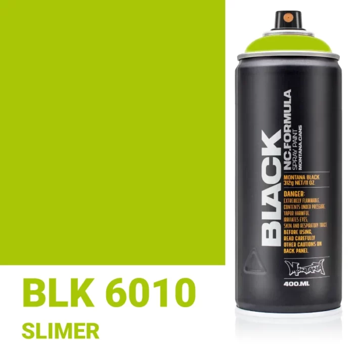 Σπρέι Graffiti Montana Black Cans 400 BLK 6010 Slimer