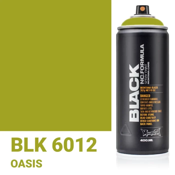 Σπρέι Graffiti Montana Black Cans 400 BLK 6012 Oasis